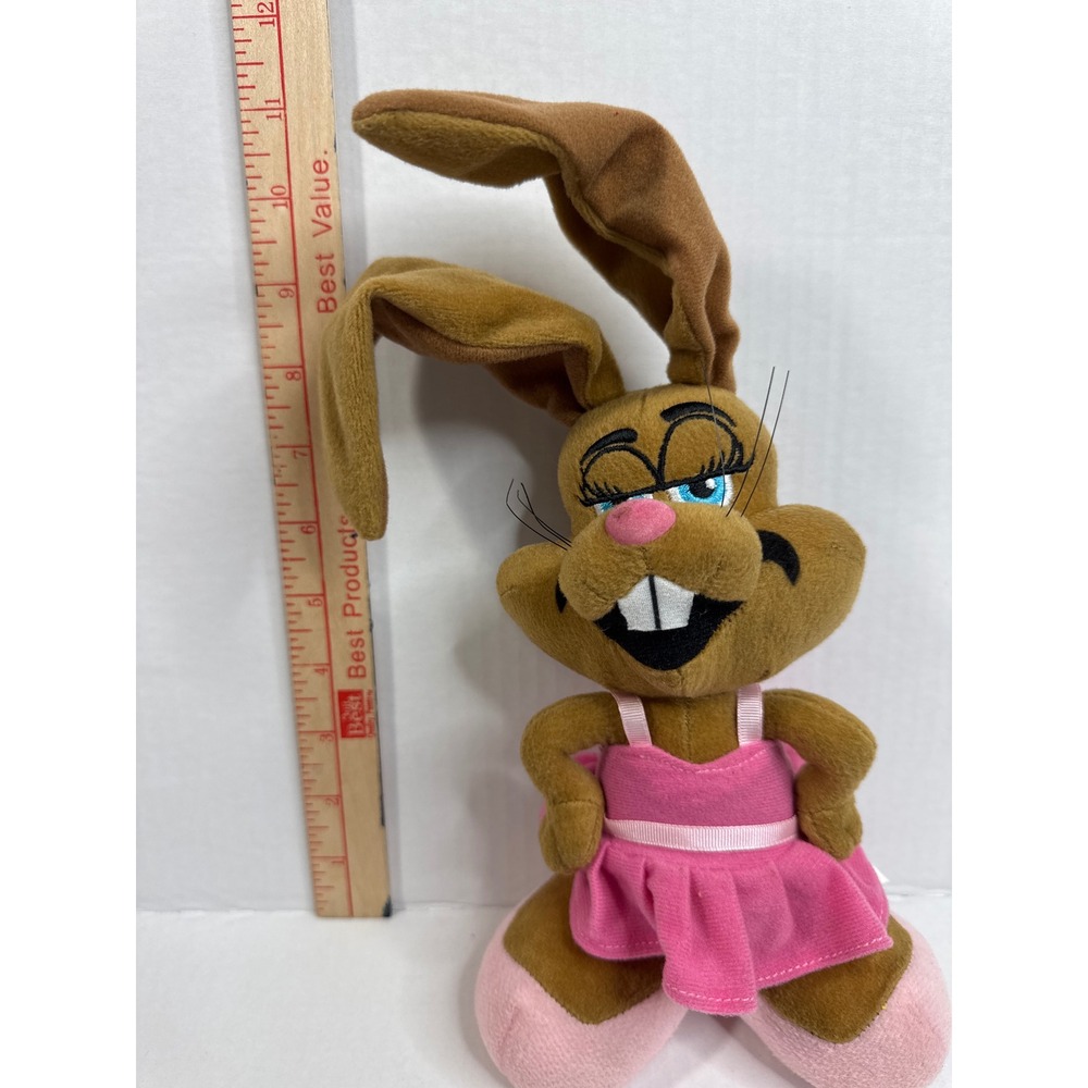 Rare Jackrabbit Dance Mascot Bunny Plush Ballerina Pink Tutu Soft Stuff Promo - Picture 8 of 8